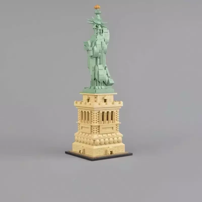 Coleção Estátua da Liberdade Conjunto para crianças e adultos, grande modelo de arquitetura, compatível com 21042, 1685 unidades