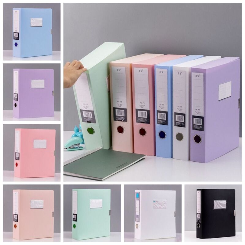 Morandi scatola di archivio A4 scatola di informazioni per documenti scatola di immagazzinaggio scatola di buoni cartella ufficio