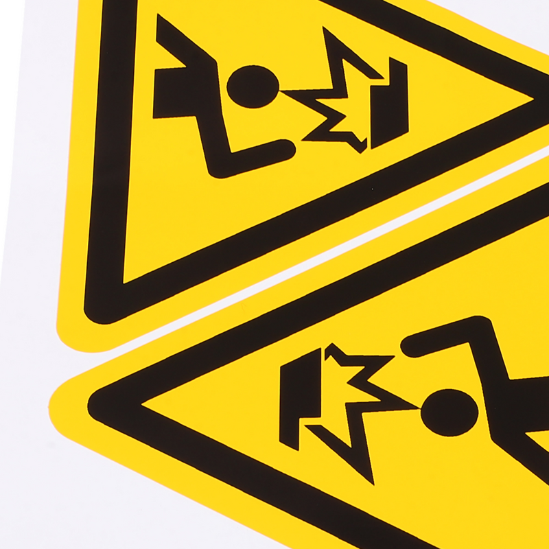 2 pezzi Bump Warning Sign segni di sicurezza autoadesivi guarda i tuoi adesivi per etichette con Logo