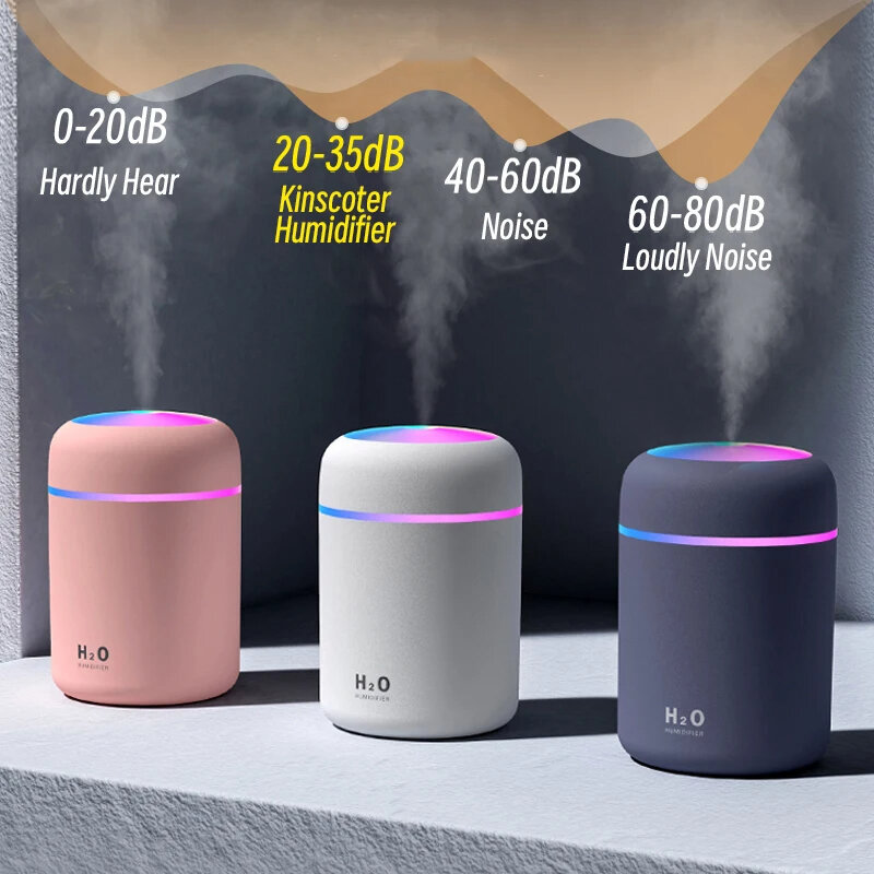 Xiaomi-Mini umidificador de ar portátil, USB, difusor de aroma, névoa fria, quarto, casa, carro, purificador de plantas, adicionar filtro