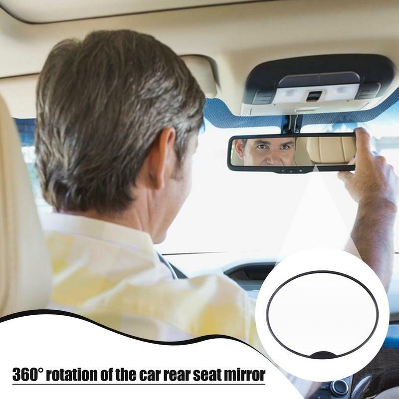 Espelho do assento de carro inquebrável com duas correias do encosto de cabeça, espelhos traseiros ajustáveis, visão larga, bebê