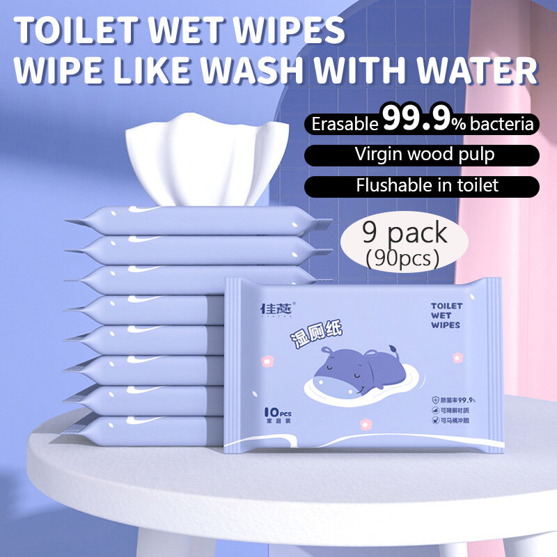 9er Pack (90 stücke) tägliche Pflege Hämorrhoiden-Tücher Toiletten-Wischt ücher für Po-Wipe-Leichtigkeit und Hämorrhoiden nicht spezielle Tücher