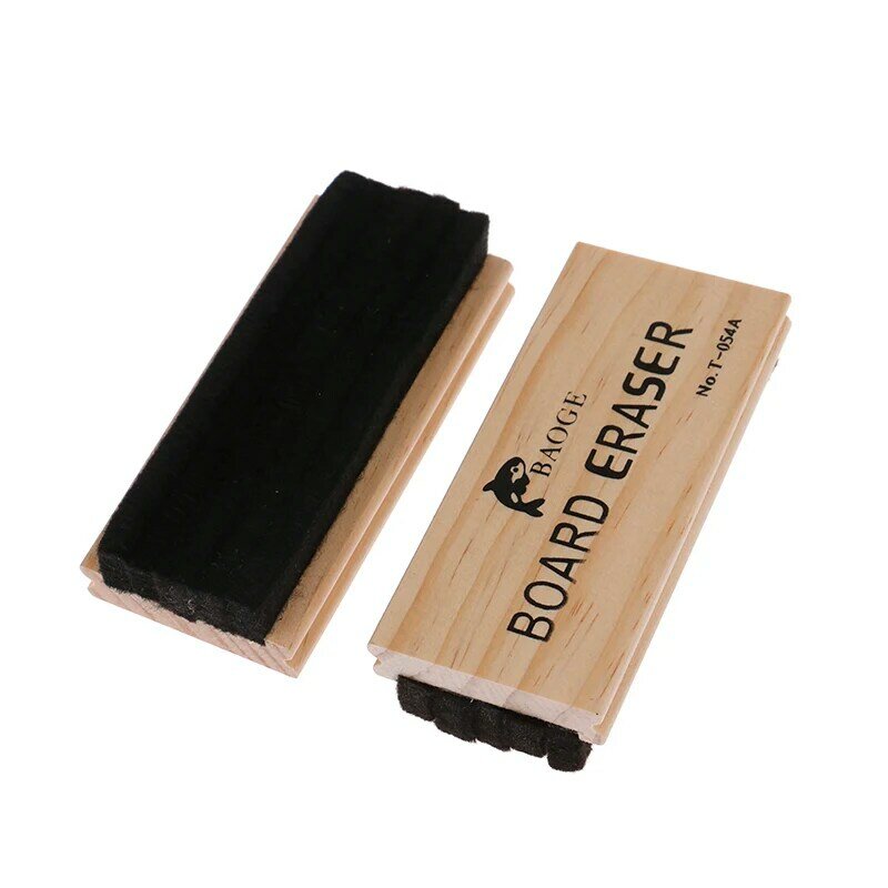 Wool Felt Eraser Wooden Chalkboard Duster Classroom Cleaner Blackboard Eraser