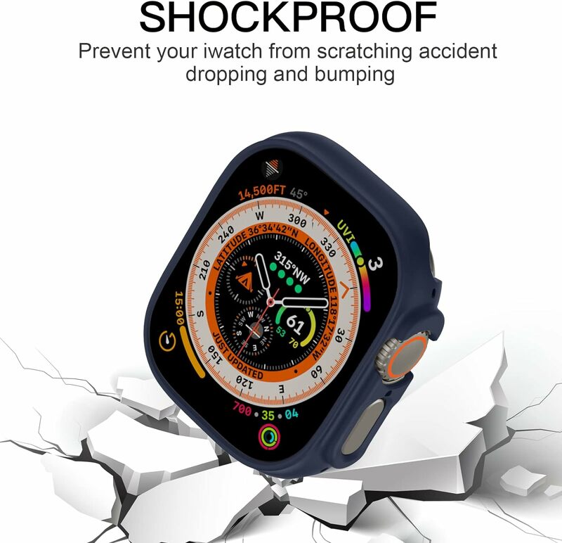 Funda para Apple Watch Case Ultra 2, accesorios de correa, carcasa dura de PC, Protector de pantalla, serie iwatch ultra 49mm