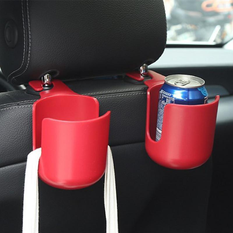 Portavasos para asiento trasero de coche, soporte para bebidas, organizador multifuncional para Interior de coche, fácil de colgar