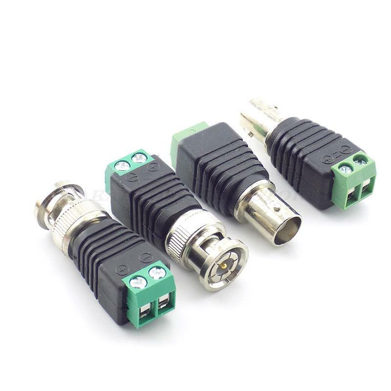 12V DC Power Male Female Jack Adapter Plug Video Balun Converter BNC Connector for Led Strip Light Camera Power Connector