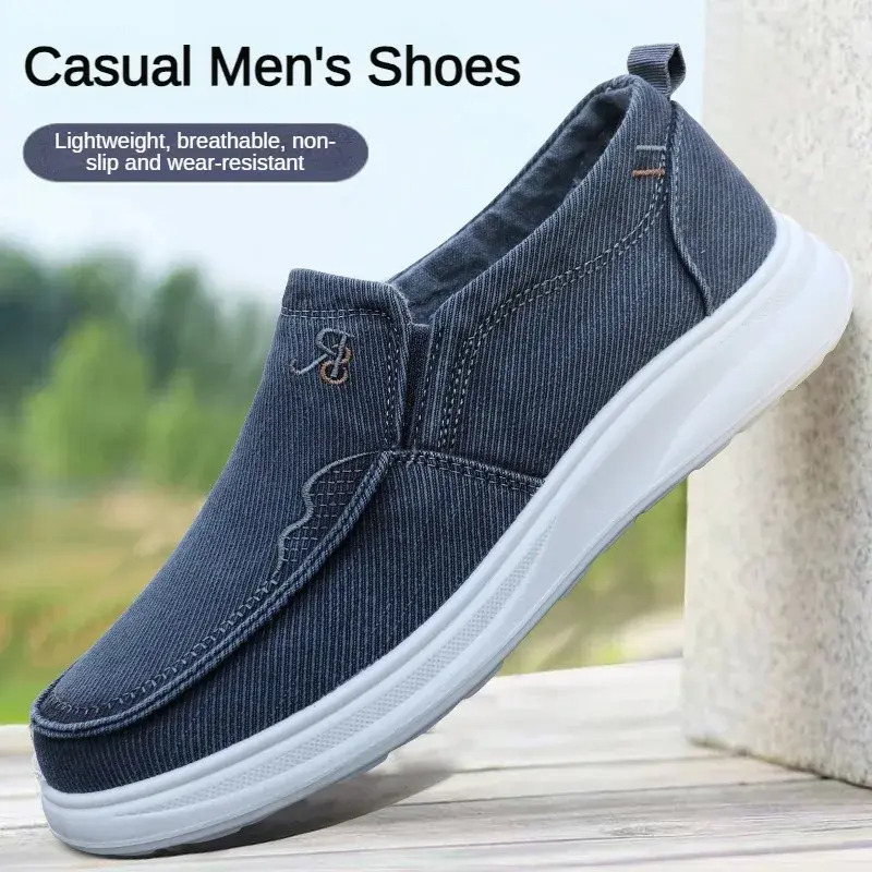 Canvas Spring New Leisure Sports Lightweight Single Shoes Old Beijing Cloth Shoes Anti slip Soft Sole Comfortable Shoes for Men
