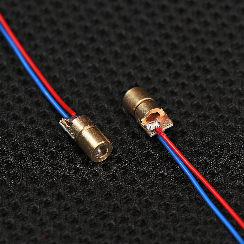 1/3/5/10pcs 650nm 6mm 3/5V 5 million watt miedziana głowica diody Mini Laser regulowane lasery moduł diody punktowej gorąca wyprzedaż