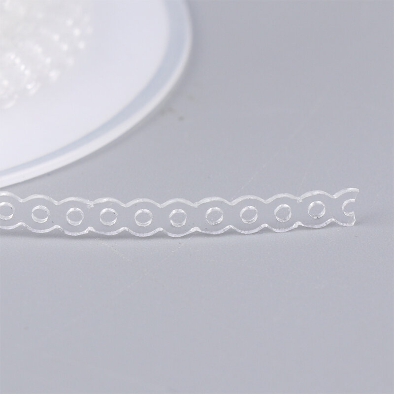 Прозрачная резиновая цепочка Ортодонтическая эластичная сверхмощная Резиновая лента Материал инструмент для ухода резинка Орто