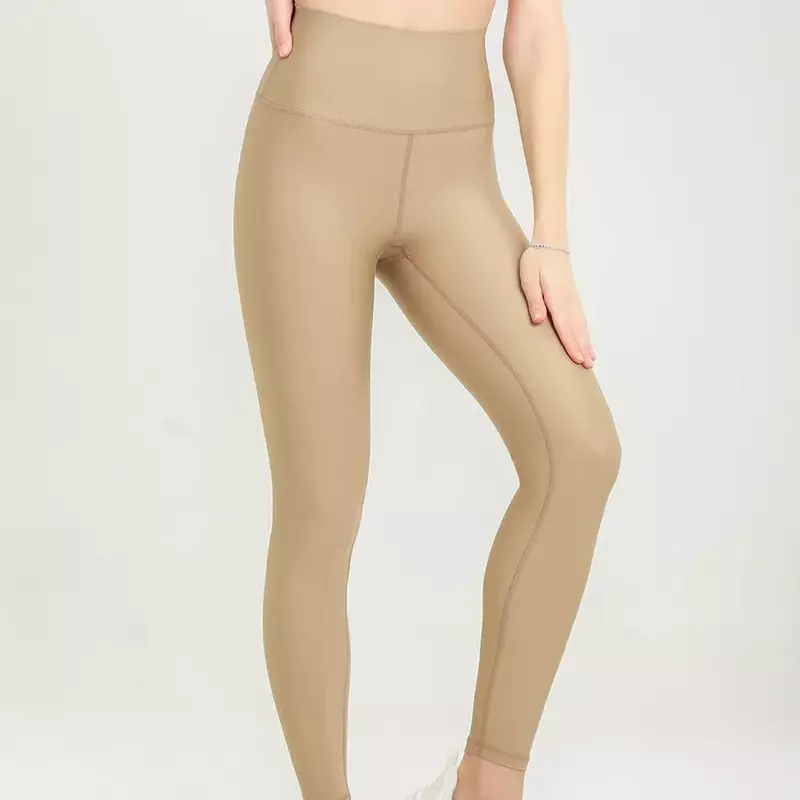 Pantalon de yoga nacré taille haute pour femme, pantalon de sport, doux pour la peau, nouveau style
