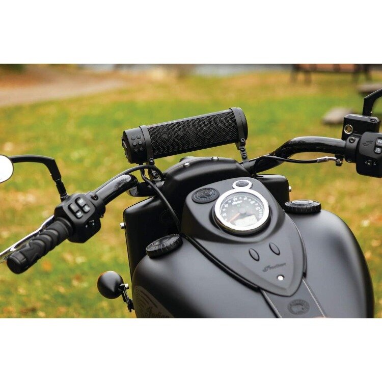 Звуковая панель мотоцикла Kuryakyn 2720 MTX Road Thunder, устойчивая к атмосферным воздействиям, плюс: 300 Вт аудиоколонки с креплением на руль