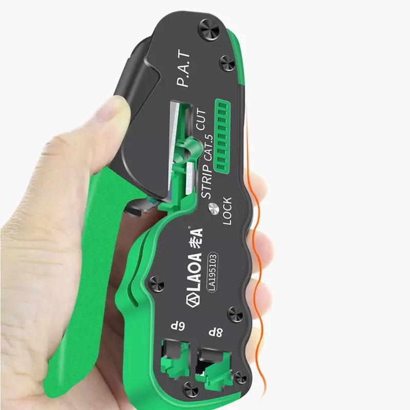 Portable Terminal Crimping Network Tools 6P/8P Multifunction Cable Wire Stripping with gift box Stripper Hand Tools