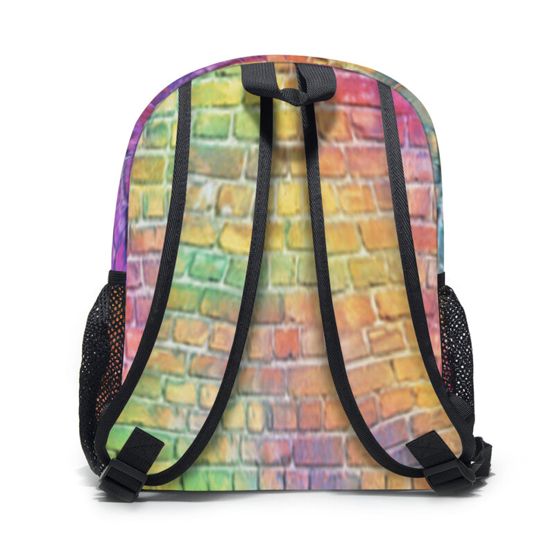 Mochila de ladrillos coloridos para bebé, mochila escolar para guardería, bolsa escolar para niños