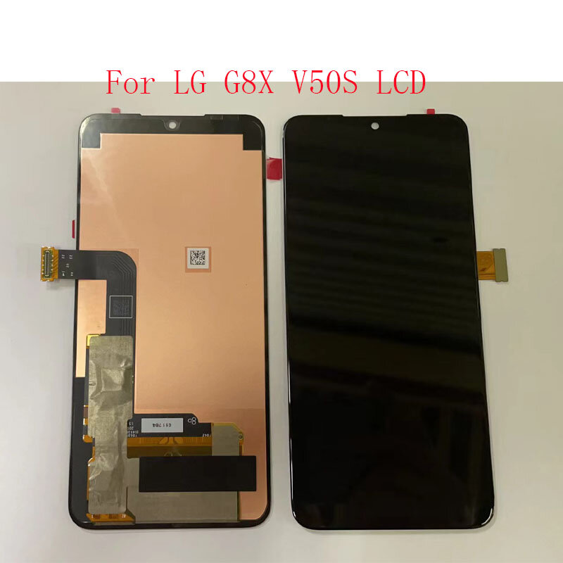 AAA oryginalny 6.4 "dla LG G8X ThinQ wyświetlacz LCD LLMG850EMW ekran dotykowy Digitizer zgromadzenie wyświetlacz dla LG V50S wymiana LCD