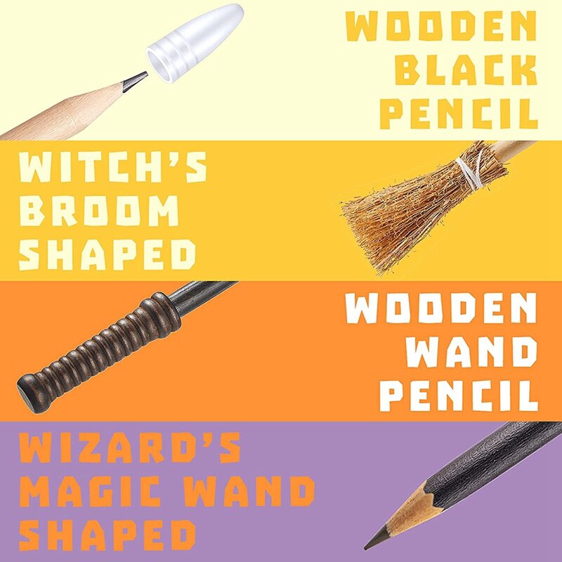 Witch Broom Pencils, Wand Pencils, Theme Birthday, Goody Bag, Filler Favors, Party Supplies, 10 Pcs