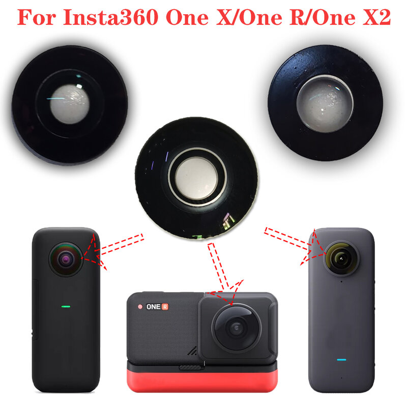 Camera Lens Replacement for Insta360, One X, One R, One RS, One RS, One RS, Twin Edition, One X2, Peça de reparo, Camera Accessories