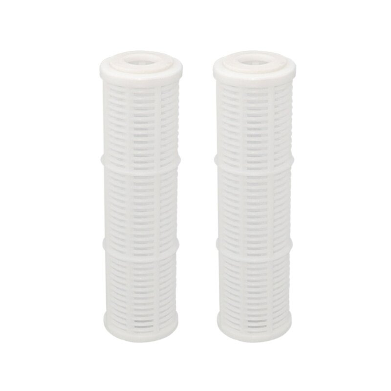 2 個信頼性の高い 10 インチ水フィルタープレフィルターユニバーサルフィルター水フィルター家庭用フィルター要素ナイロンプラスチック素材 N0PF