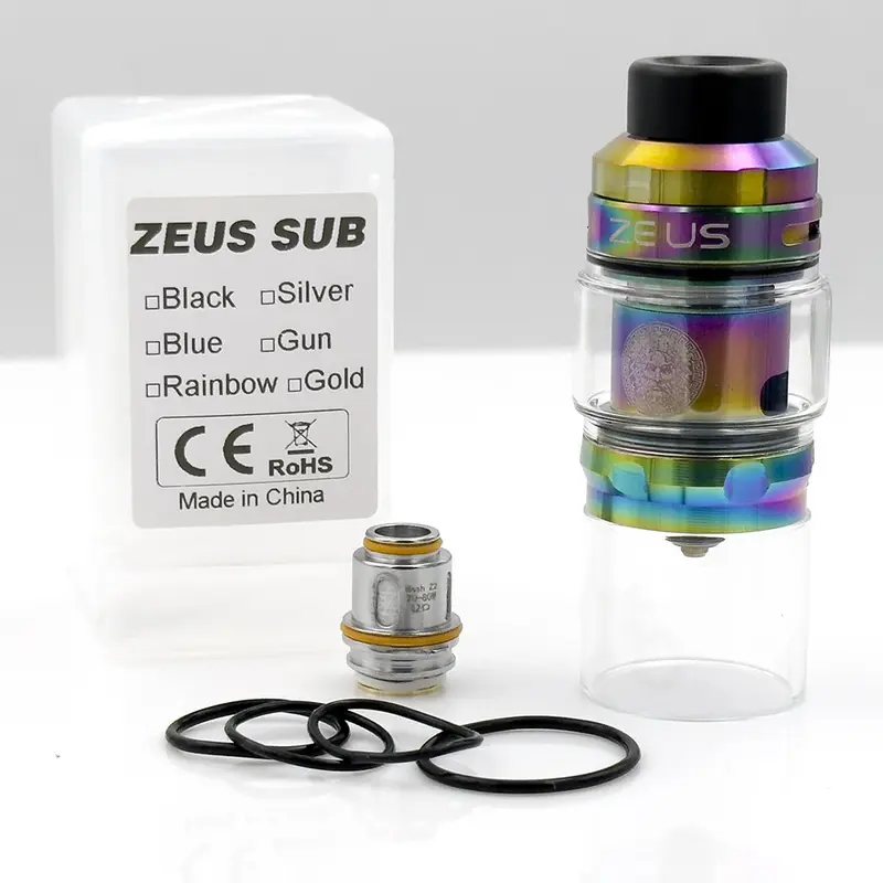 Бак атомайзера RunVape Zeus Sub, 5 мл, катушка Z1, 0,4 Ом/0,2 Ом, бак ZEUS X SUBOHM для мода Aegis Boost