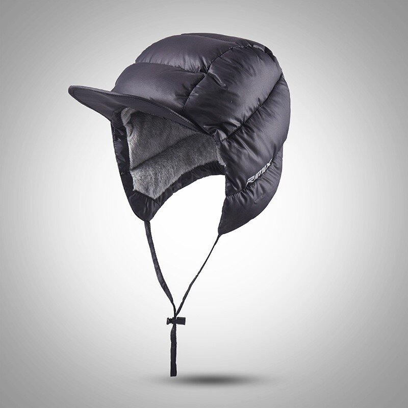 Новая Теплая пуховая шапка с ушками, уличная Спортивная Кепка, ветрозащитная Удобная антифриз, Регулируемая Веревка для катания на лыжах, скалолазания