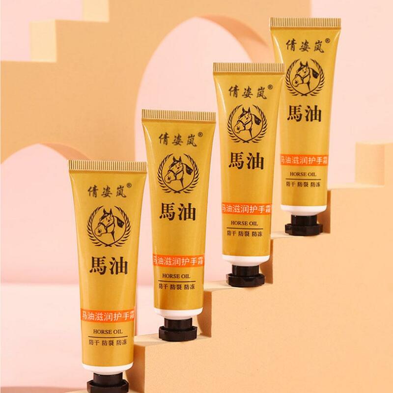 30g Horse Oil Hand Cream Remove Dead Skin Moisturizing Hydrating Fade Whitening Lines Smooth Anti-wrinkle Hand Care Fine V2H2