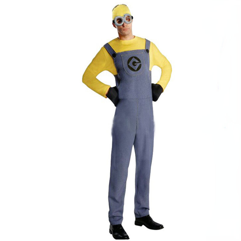 Anime Minion Full Family Cosplay Costume Boy Girl Dress Jumpsuits Kids Adult Masquerade Despicable Me Carnival Party Dress Up
