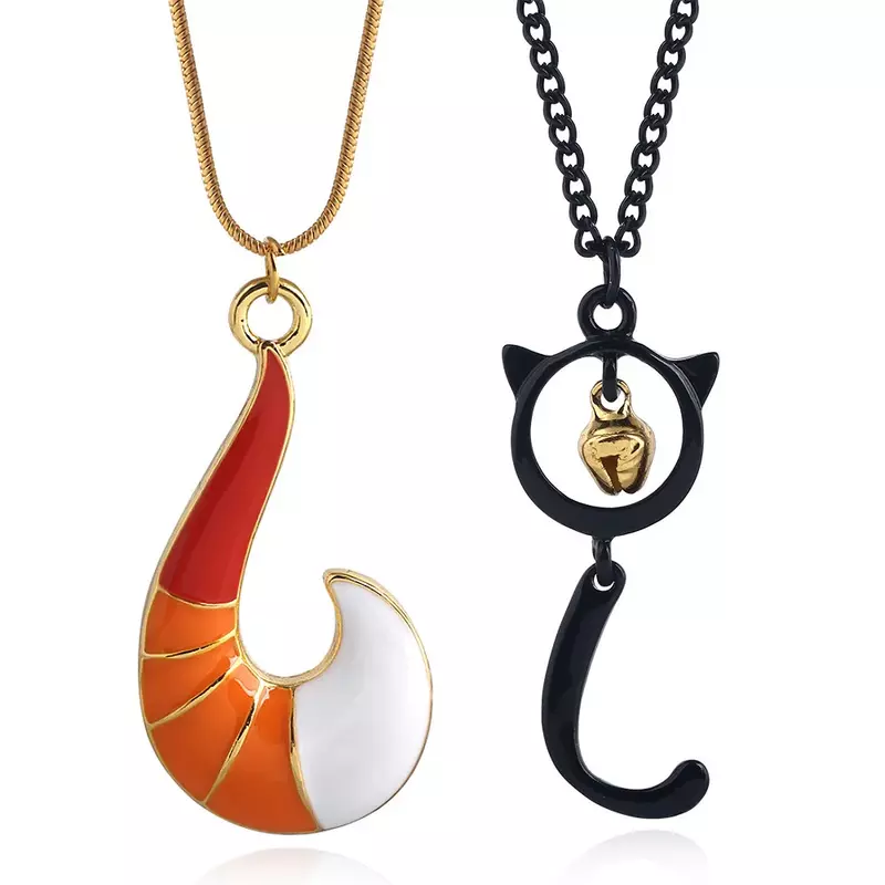 Collier pendentif Anime Lady Peacock, bijoux pour filles, bracelet de salle, accessoires de cosplay, contes de CÔTÉ cinelle, chat noir, cadeaux pour femmes et hommes