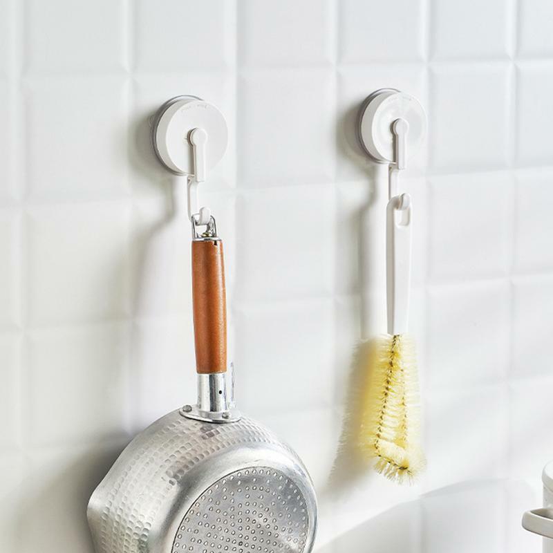 Gancho de ventosa de ducha fuerte reutilizable, ganchos de toalla de vacío sin perforaciones, gancho de Bata impermeable para cocina y baño