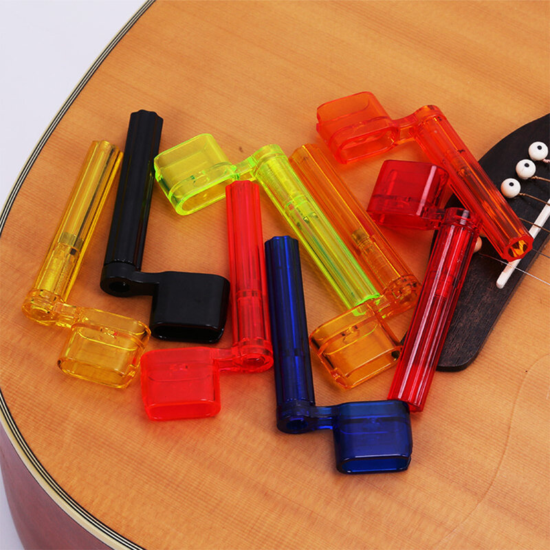 Bobinadora de cuerdas de guitarra, herramienta de reparación, Dobro de repuesto, negro, Morado, transparente, amarillo, rojo