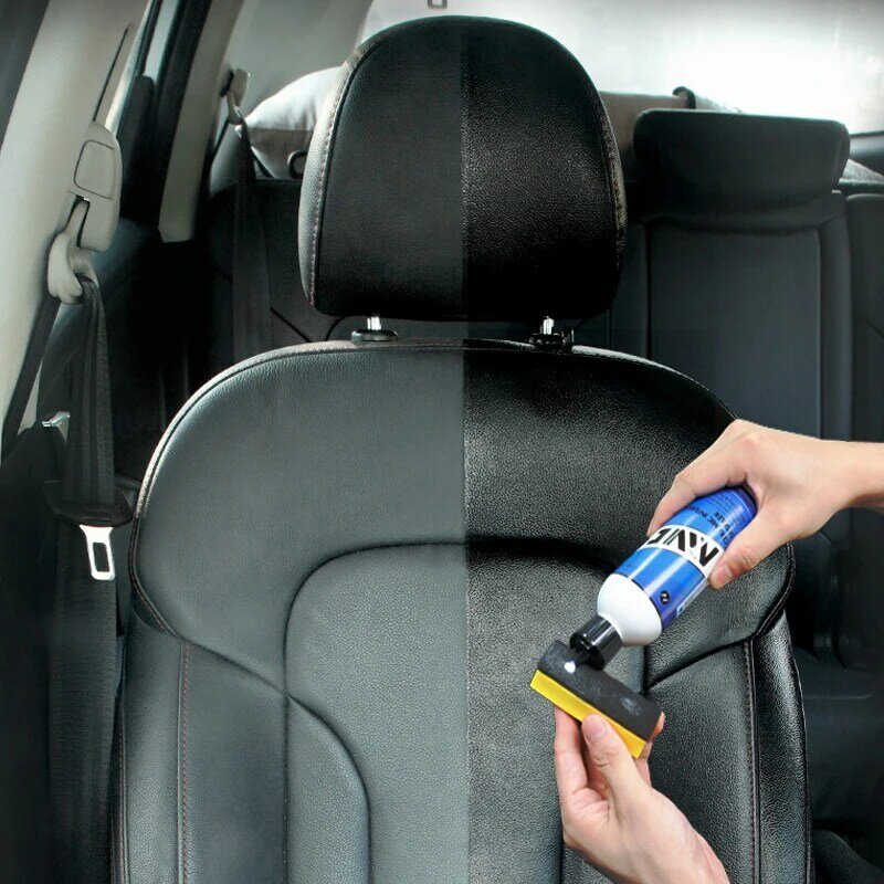 Restauração de plástico interior para assento de couro do carro mais limpo painel de volta para preto gloss auto detailer plástico peças renovador agente