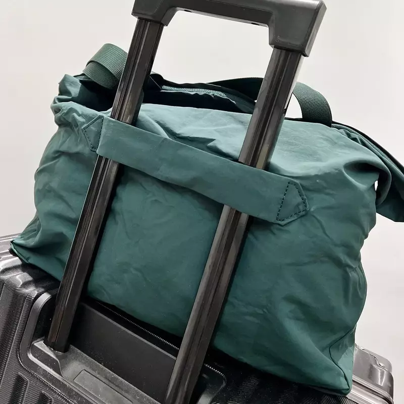 With Logo 30L Travel Shoulder Bags Packable Large Tote Bag Portable Hand Storage Pack Casual Large Capacity Waterproof Handbag