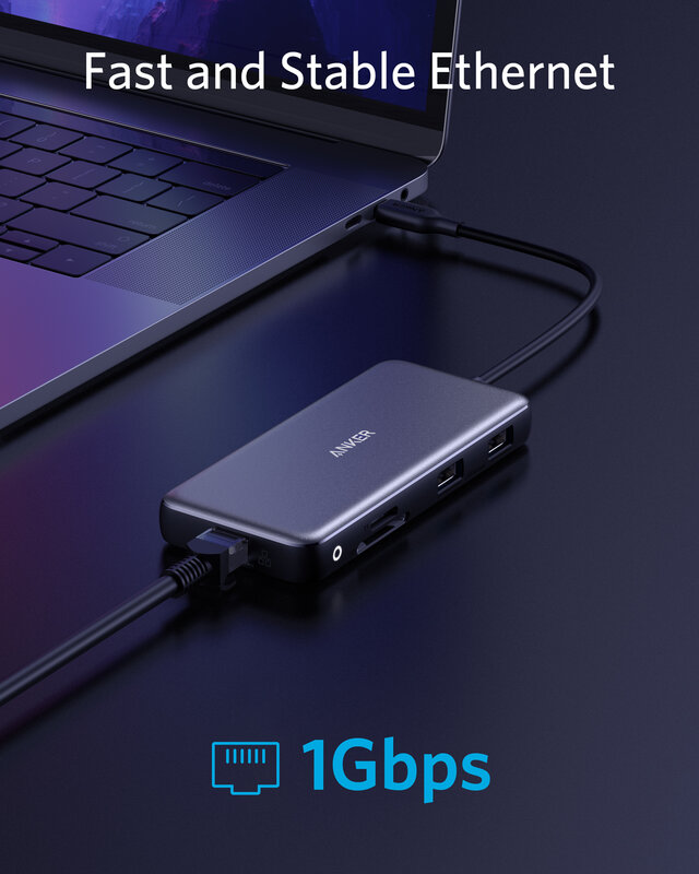 New Usb c hub PowerExpand 8-in-1 type c hub with 100W Power Delivery 4K 60Hz HDMI Port 10Gbps usb hub type c for macbook air