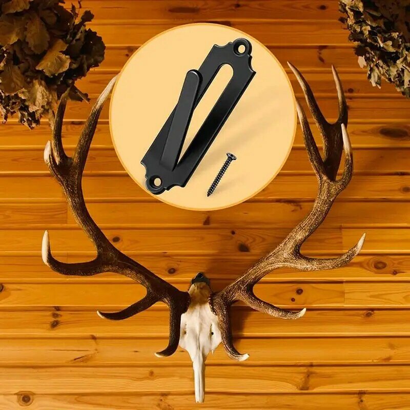 Europeu de parede Deer Head Hanger, suporte do crânio, Display Bracket para pequenos animais de jogo, ao ar livre, 12pcs