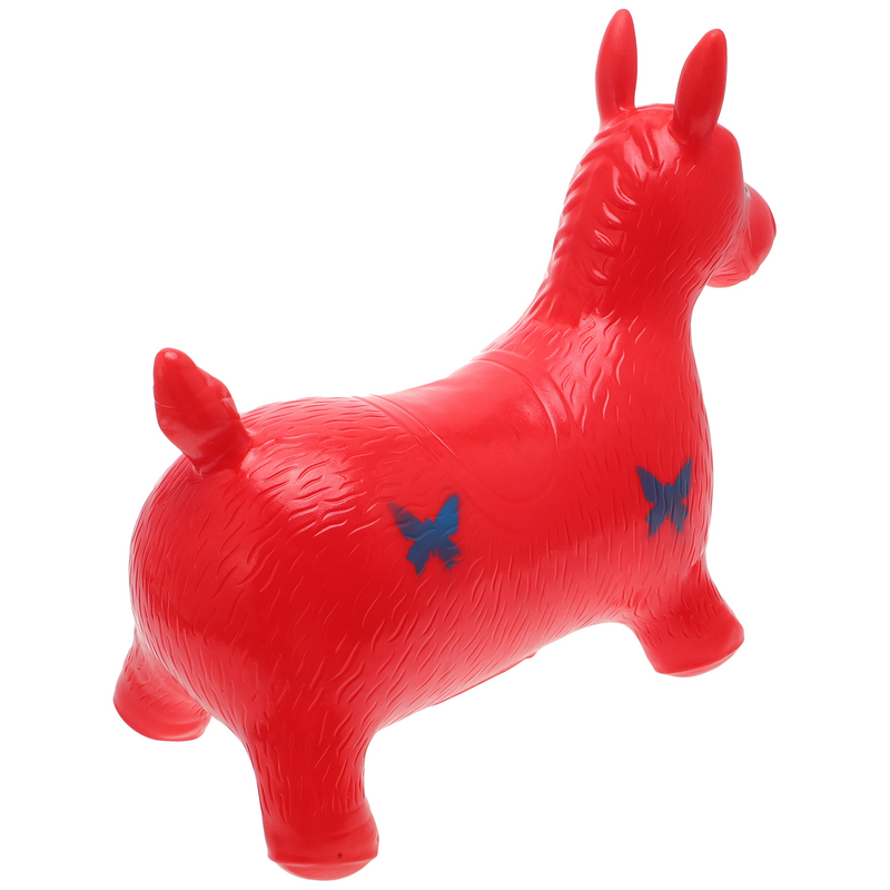 Brinquedo inflável criativo do cavalo do salto com música, ideal para o desenvolvimento físico, presentes de aniversário para crianças