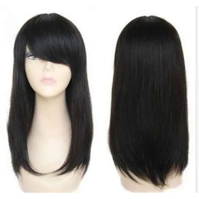 Fix sf268 new style long bla straight cosplay wigs for modern women hair wig