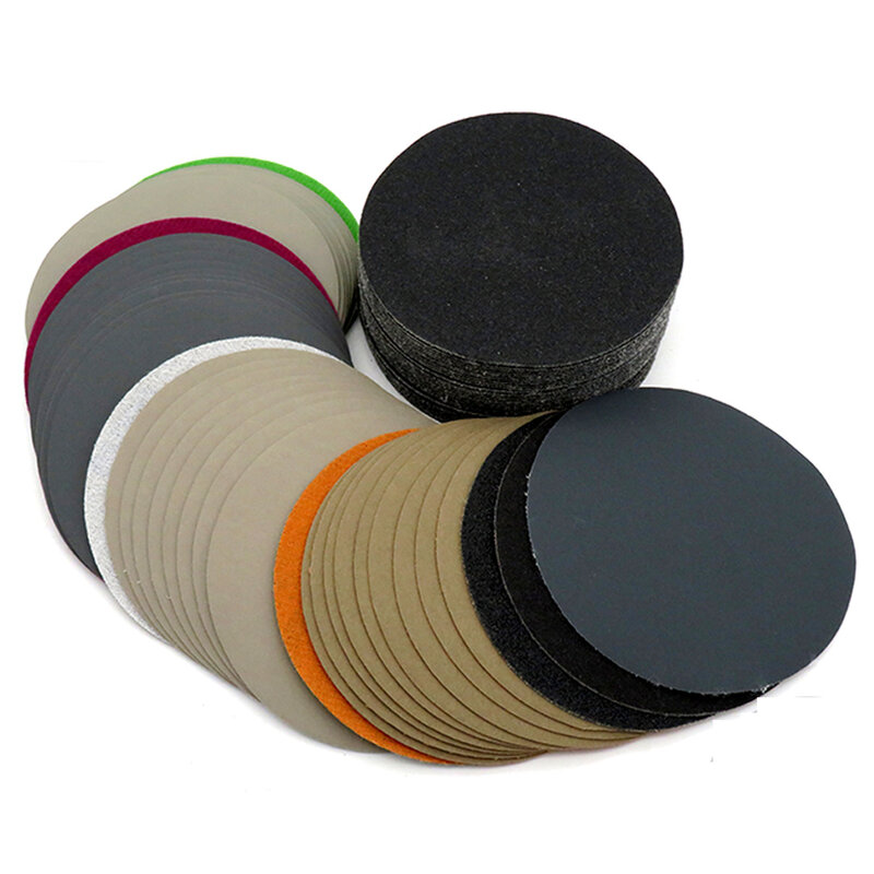 5/10/15 Pcs Wet and Dry Sanding Discs 4'' Inch 100mm Hook & Loop Sandpaper Abrasive Pads for Car Metal Wood Grinding & Polishing