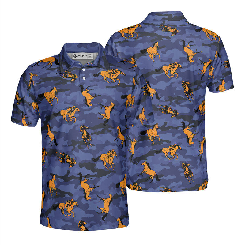 Kaus Polo lucu untuk pria 3d Meksiko cetak kasual harian lengan pendek atasan longgar kaus ukuran besar kualitas tinggi pria