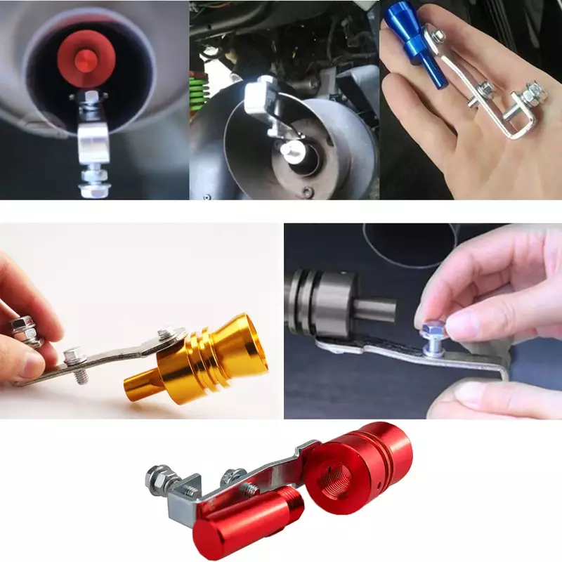 S/M/L/XL Vehicle Refit Device Exhaust Pipe Turbo Sound Whistle Car Turbmuffler Universal Sound Simulator Car Turbo Sound Whistle