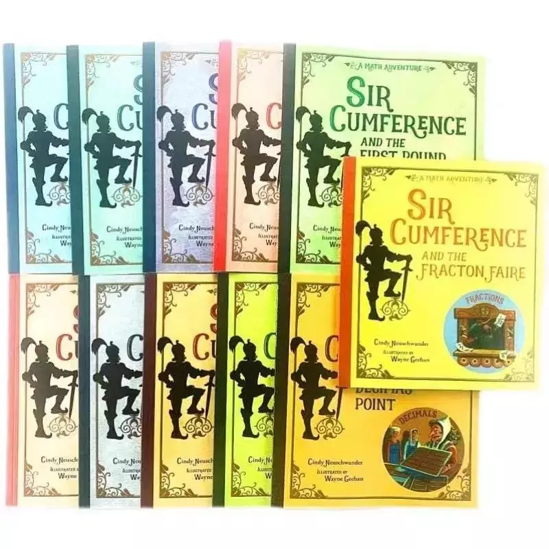11 libri Sir Cumference Math Adventure libro illustrato di lettura extraslativa per bambini in inglese