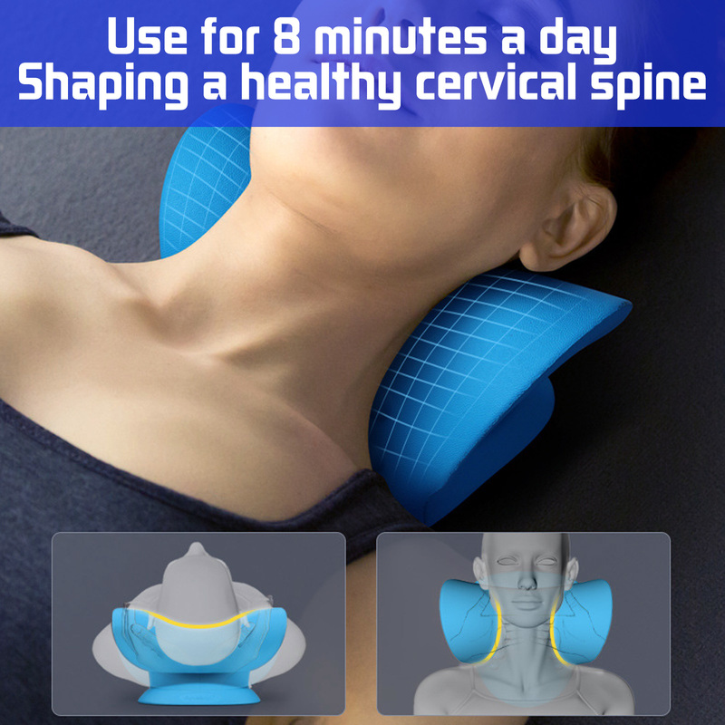 Oreiller pour soulager la douleur et détendre les muscles, dispositif de Traction cervicale, relaxant pour le cou et les épaules