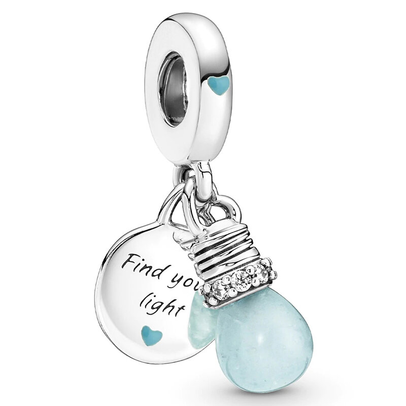 Mum Infinity Family Always Encircled Hearts Lightbulb Pendant Bead 925 Sterling Silver Charm Fit Fashion Bracelet Diy Jewelry