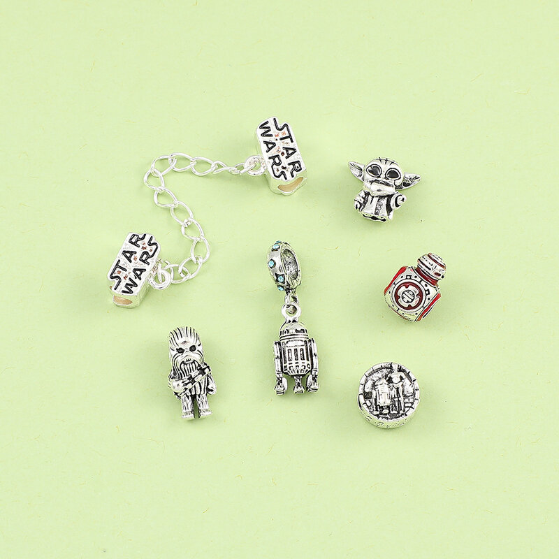 Star War Darth Vader Perlen Anhänger Luxus Charme Schmuck Disney Millennium Falcon Perlen Anhänger DIY Armband Zubehör Geschenke