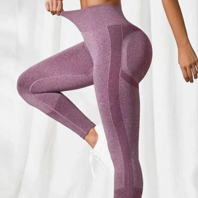 Dotted Peach Hip Yoga Pants com quadris levantados e crisântemo, calças esportivas apertadas para mulheres, vestindo externamente