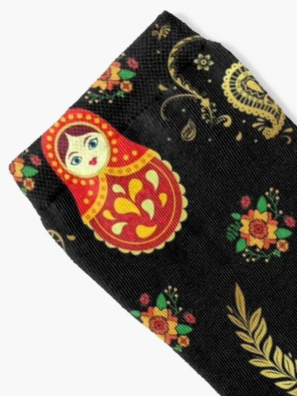 Mat roschka russische Puppe Muster Socken Set Winter Thermos ocken Männer Frauen