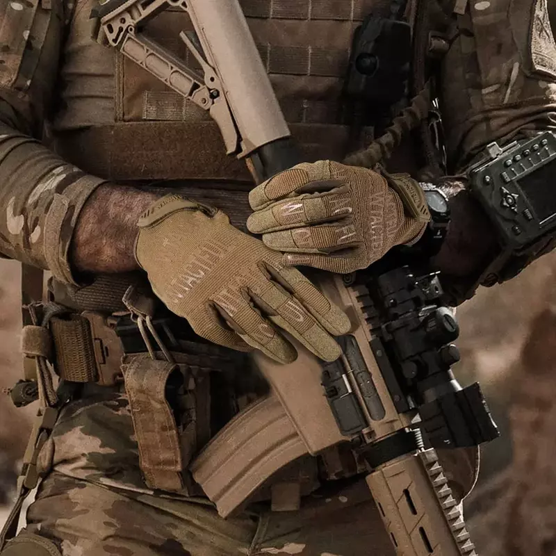 Guantes tácticos Ejército militares de dedo completo para hombre y mujer, manoplas de combate para Paintball, pesca ,Airsoft, trabajo pantalla táctil
