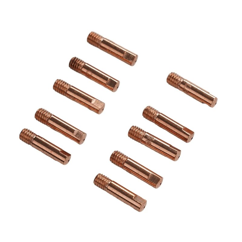 Welding Tools Nozzles Contact Tip Copper M6 Thread Welding Nozzles 0.6/0.8/0.9/1.0/1.2mm For MB15AK MIG Accessory