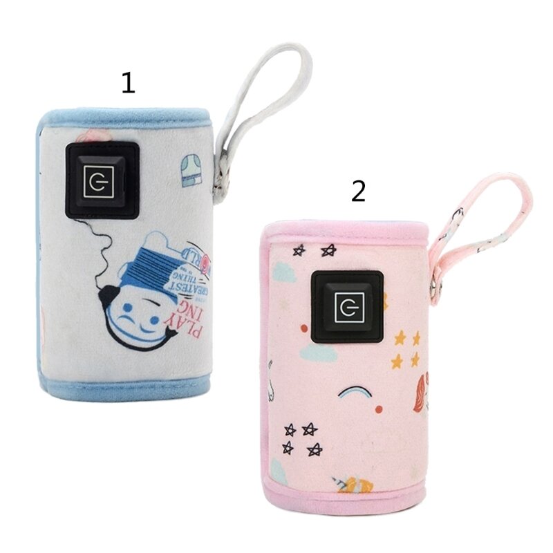 USB-Flaschenwärmer, Babyflaschen-Reiseabdeckung, Wärmehalter mit einstellbarer, konstanter Temperatur, tragbarer Milcherhitzer