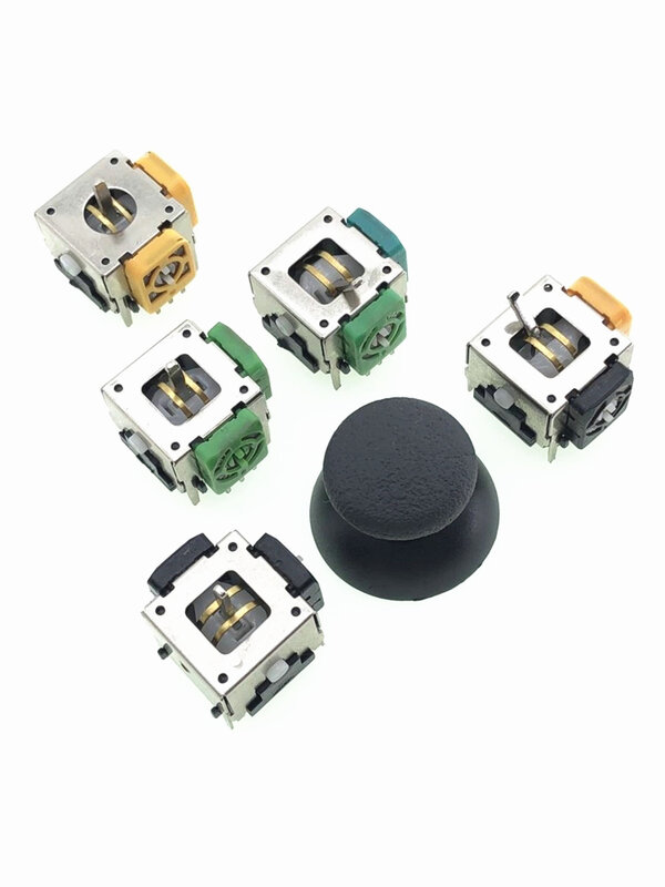 3D Analog Stick Sensor potenciómetros Thumb Sticks Cap Cover para Microsoft Xbox 360 Controller Repair Parts 16*16mm enviar cap