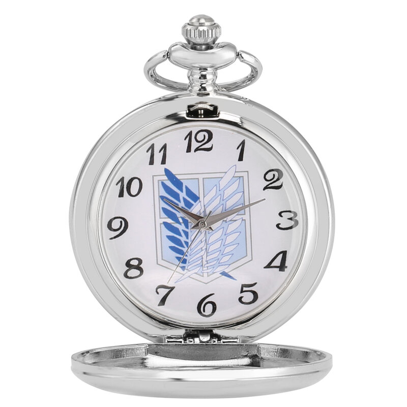 Relógio de bolso oco prata relógio de bolso masculino asas tema relógio de bolso requintado algarismos árabes dial menino colar pingente relógio coleção