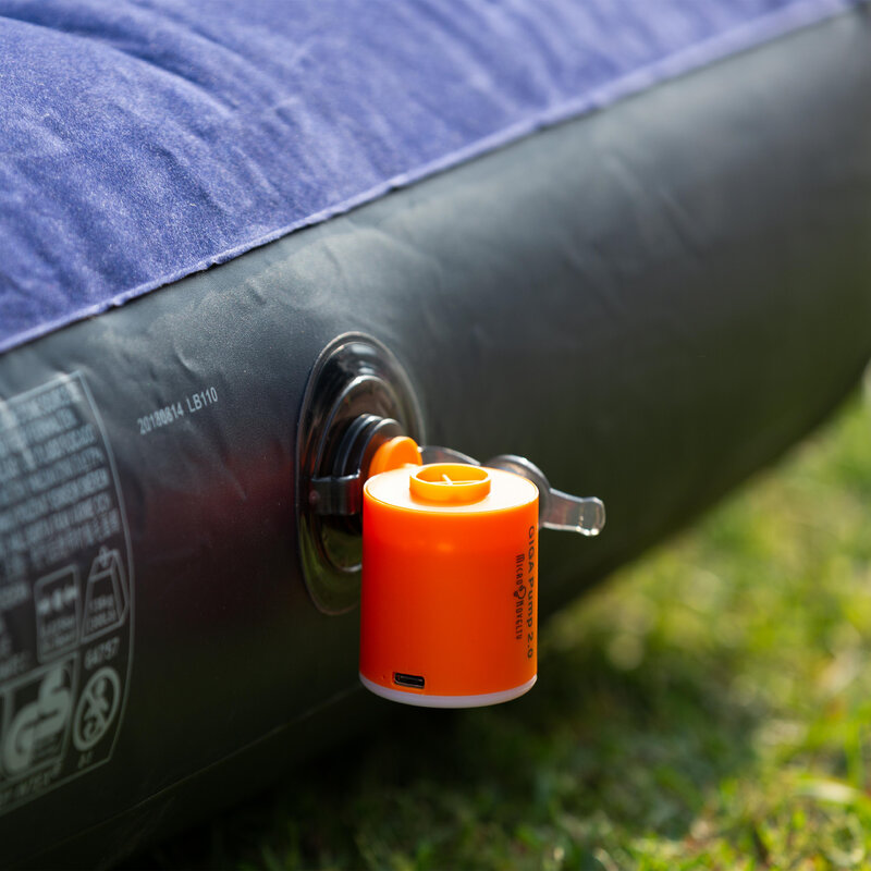 GIGA-bomba de aire portátil para acampar al aire libre, minibomba de aire inflable para senderismo, flotador, cama de aire, recargable por USB