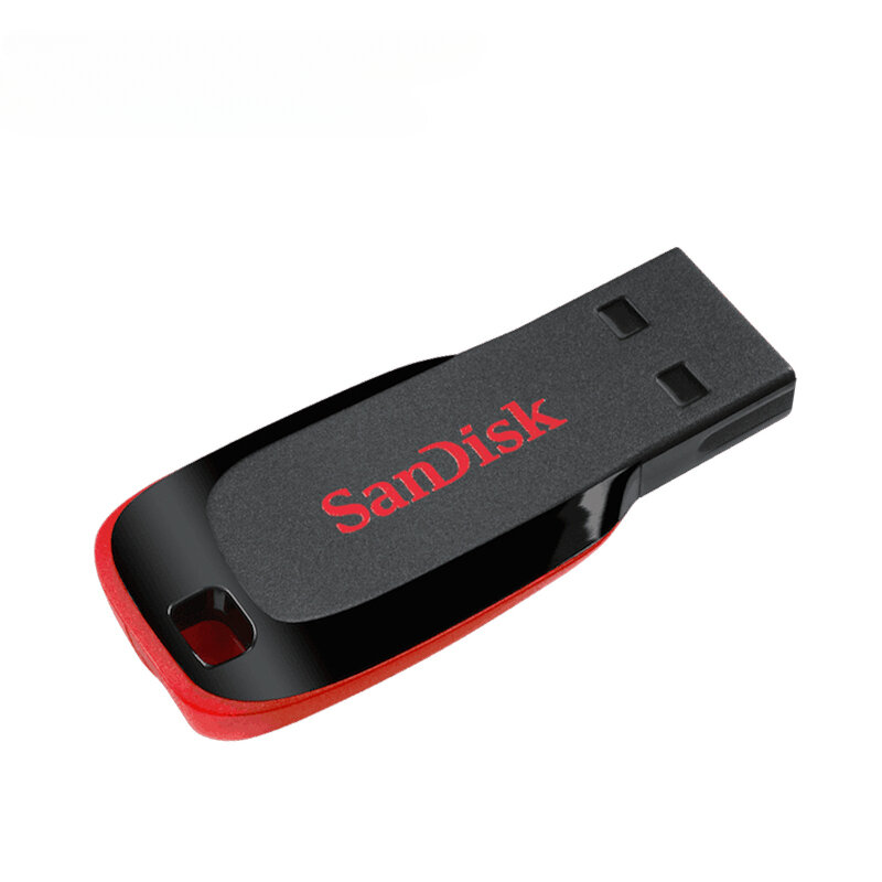 SanDisk-Mini USB 2.0 Flash Drive, Memory Stick, Caneta U-Stick, U-Stick, Original, CZ50, 16GB, 32GB, 64GB, 128GB